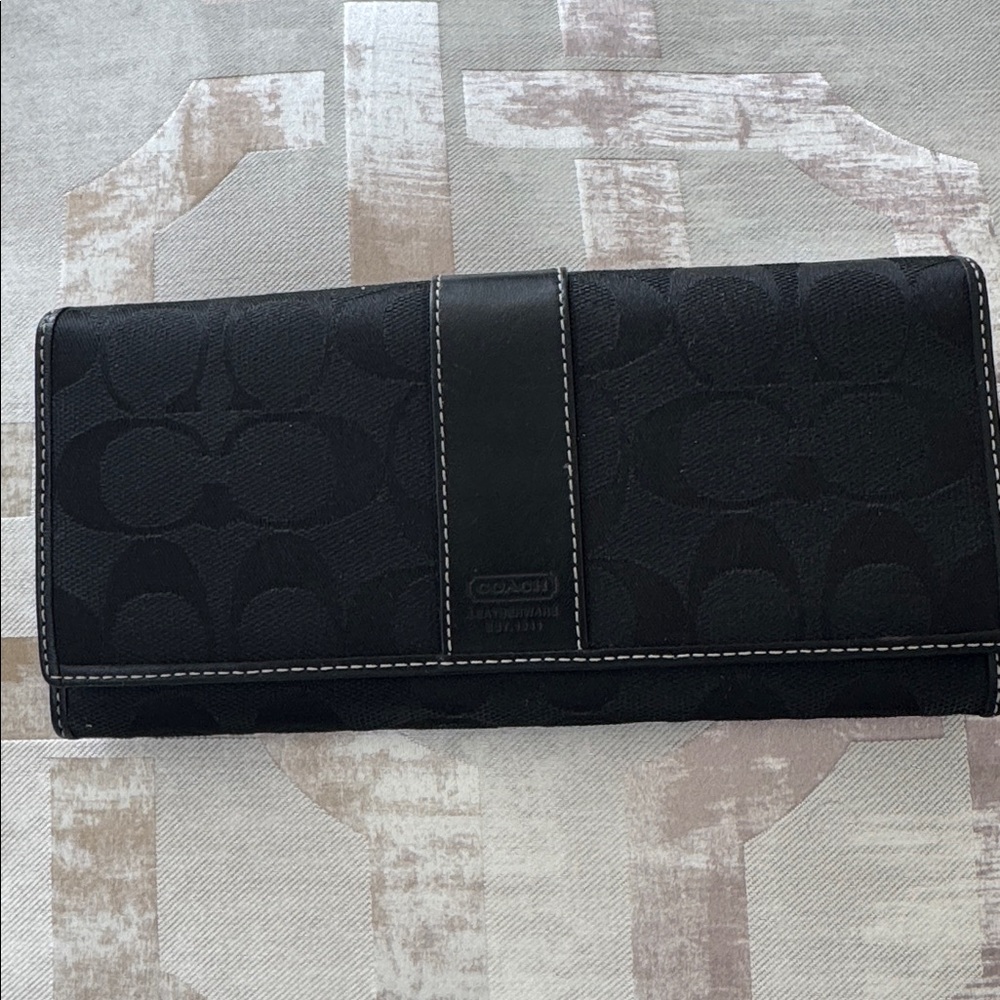 Coach Black Signature Wallet